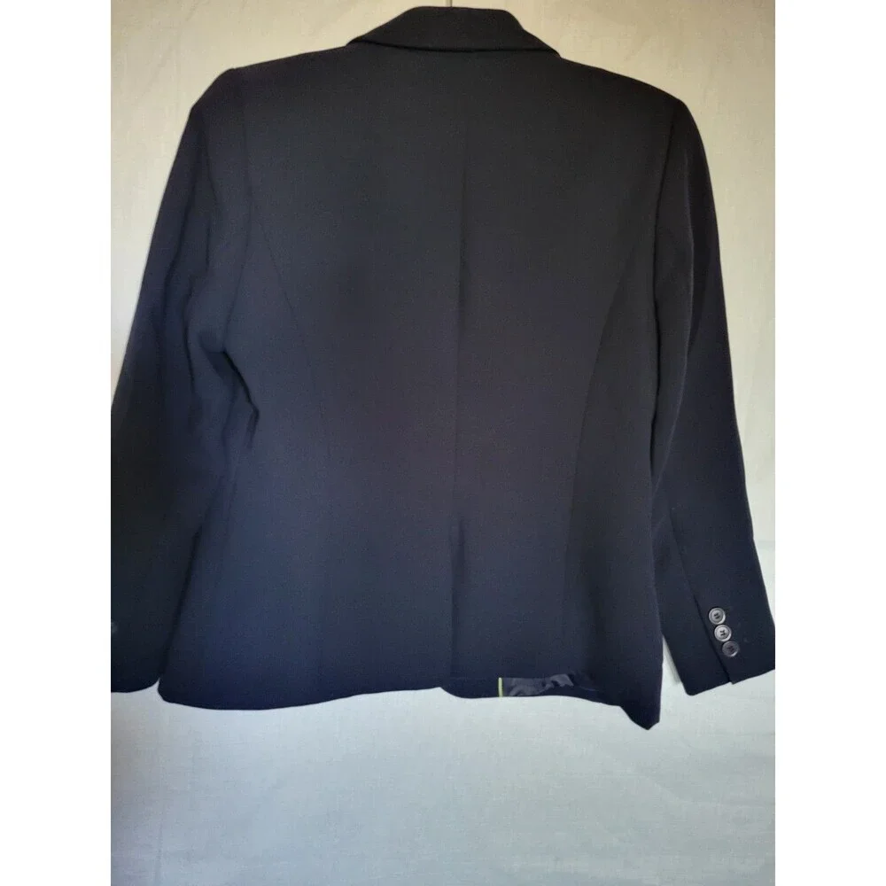 Talbots Blazer Women 8P  Navy Blue Single Button